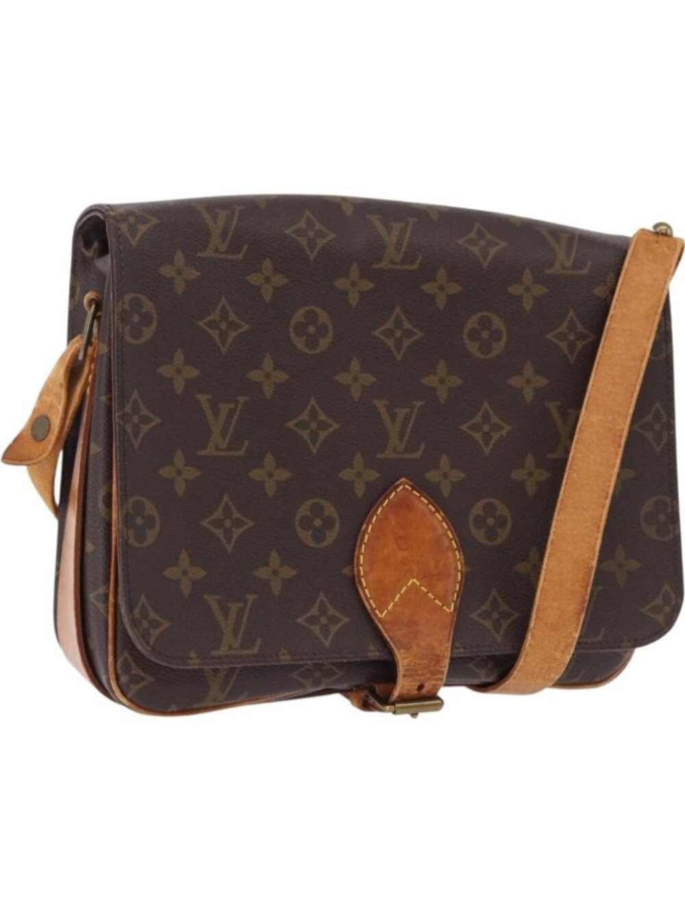 LOUIS VUITTON Monogram Cartouchiere GM Shoulder Bag M51252